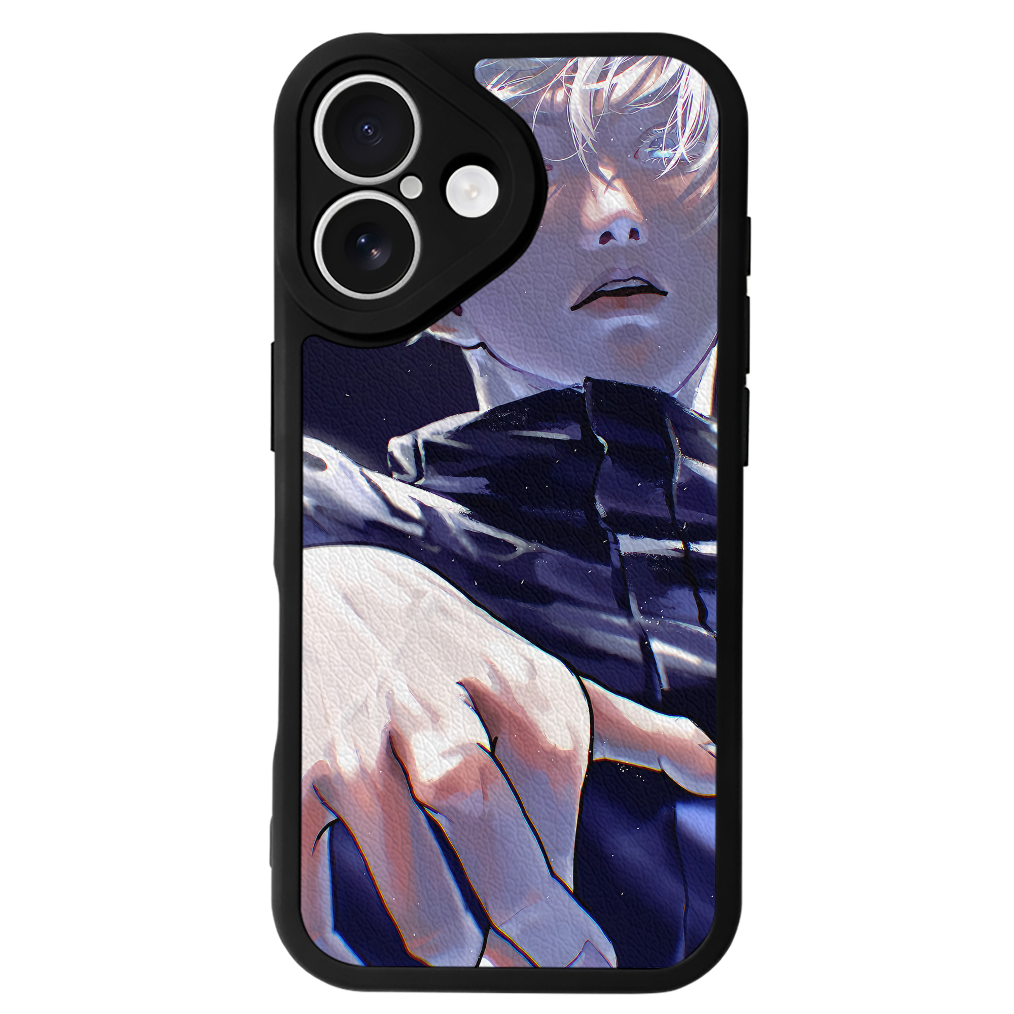 （画像用） 呪術廻戦 Jujutsu Kaisen 【iPhone 16シリーズ対応】シリコンスマホケース（レザー調） 材質：シリコン
